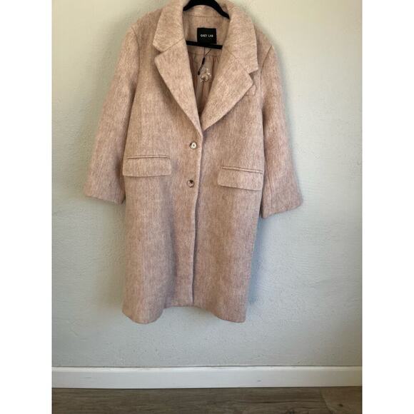 Anthropologie Grey Lab Woman Oversize Longline Wool Blend Coat, Size Med… - Picture 6 of 13